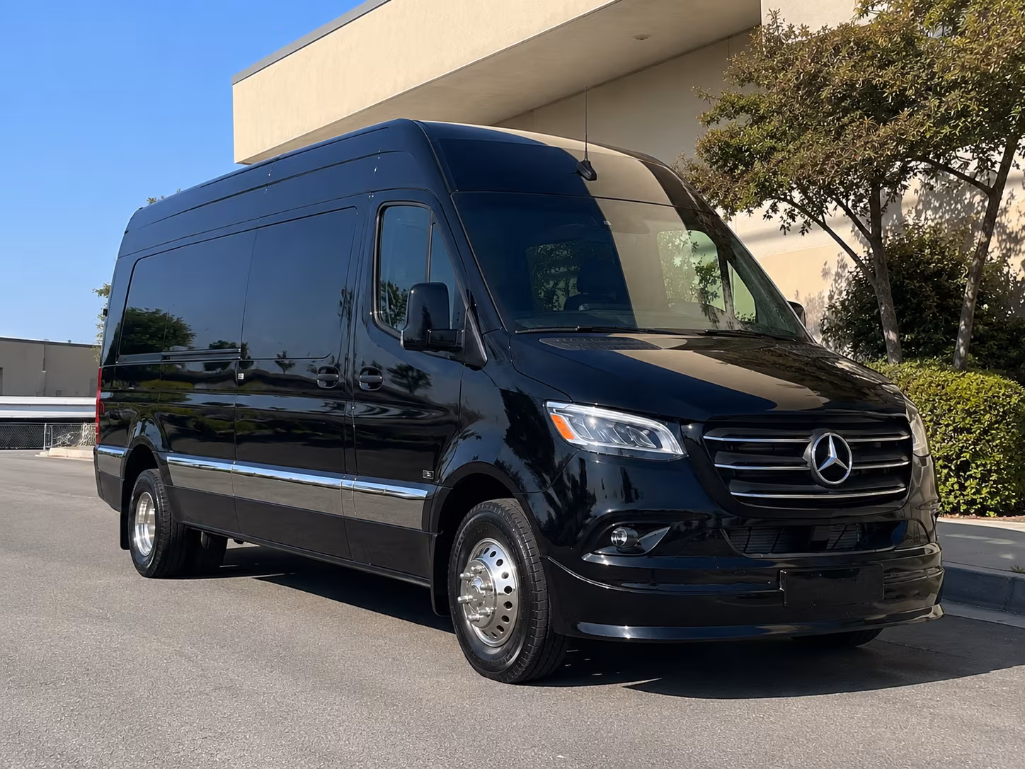 bridal party sprinter vans and minibuses for getting ready day logistics
