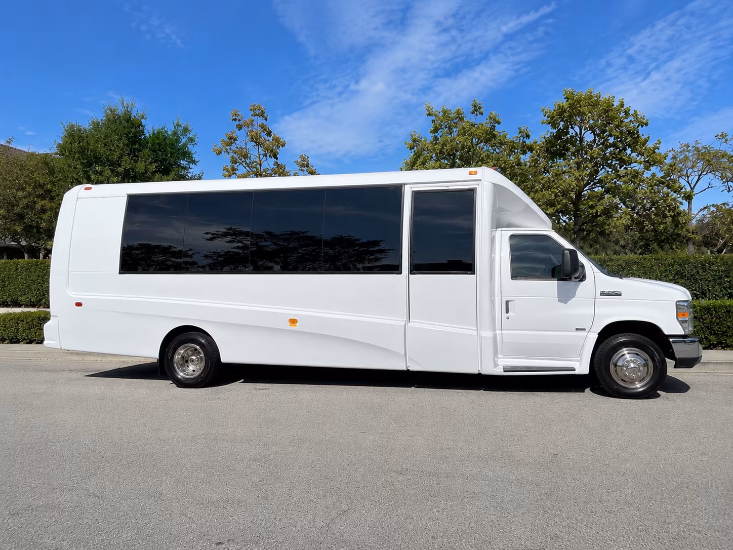 employee shuttle buses for troy s corporate campus commuters