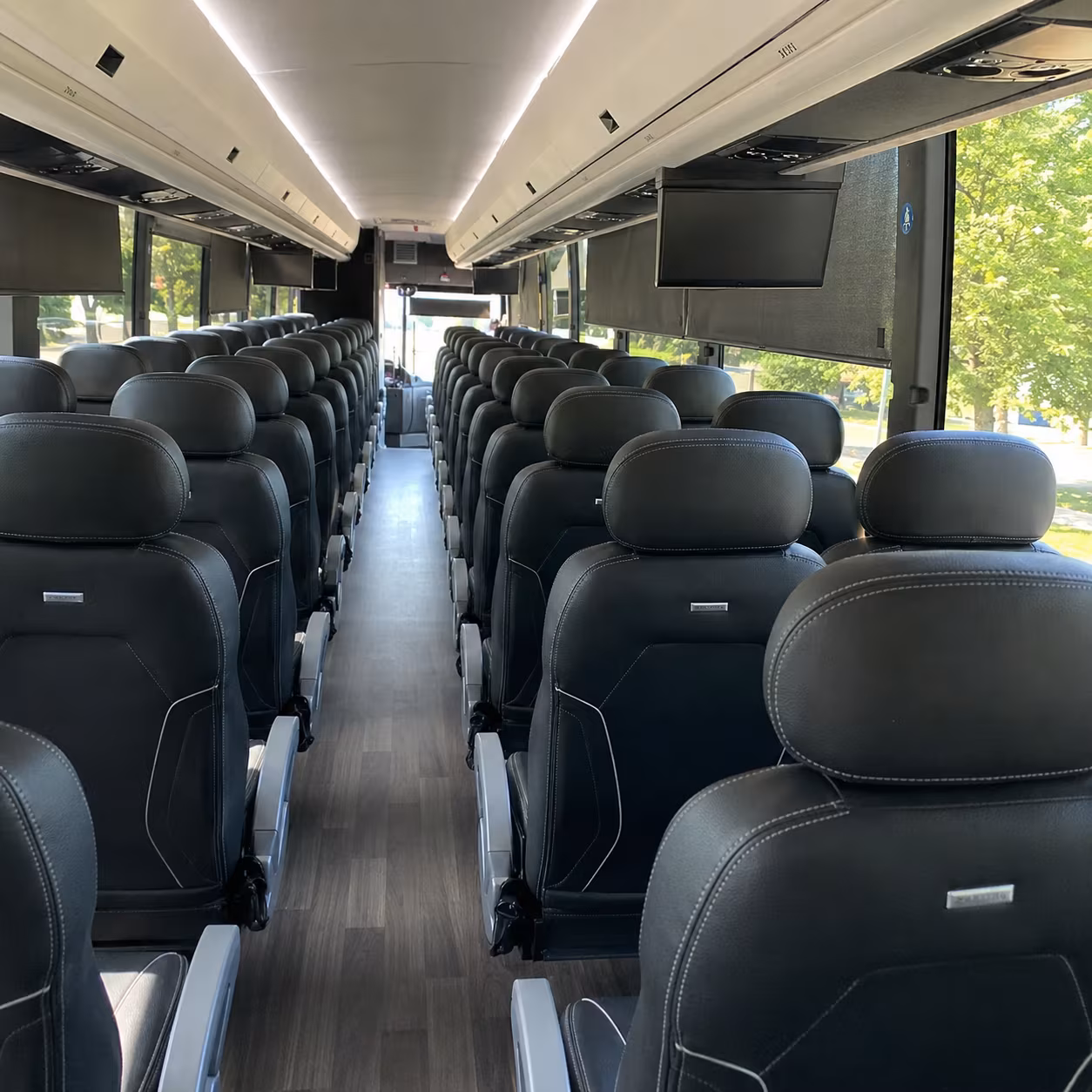 long distance charter buses for away games and road trips from troy