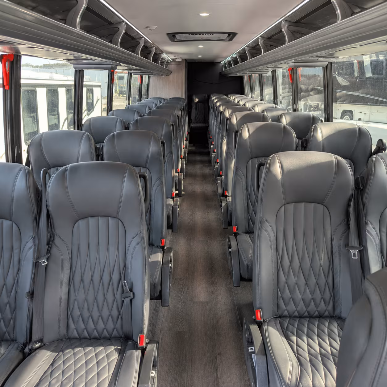 troy 30 passenger minibus inside