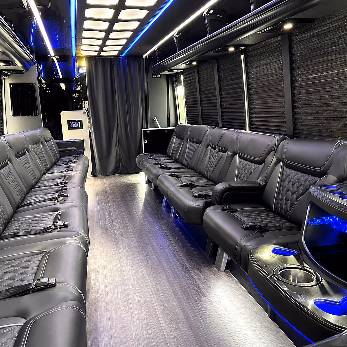 troy party bus inside