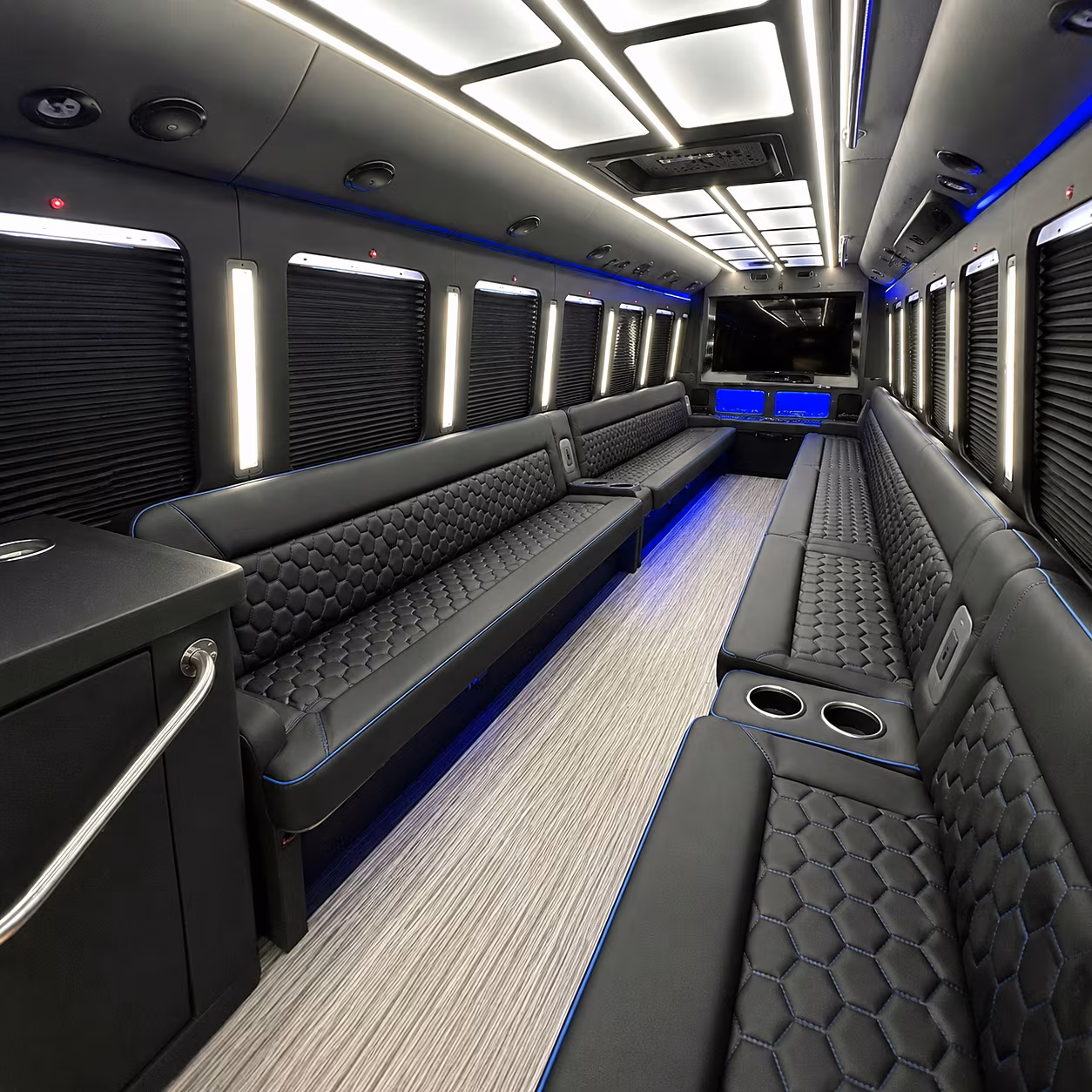 troy party bus interior