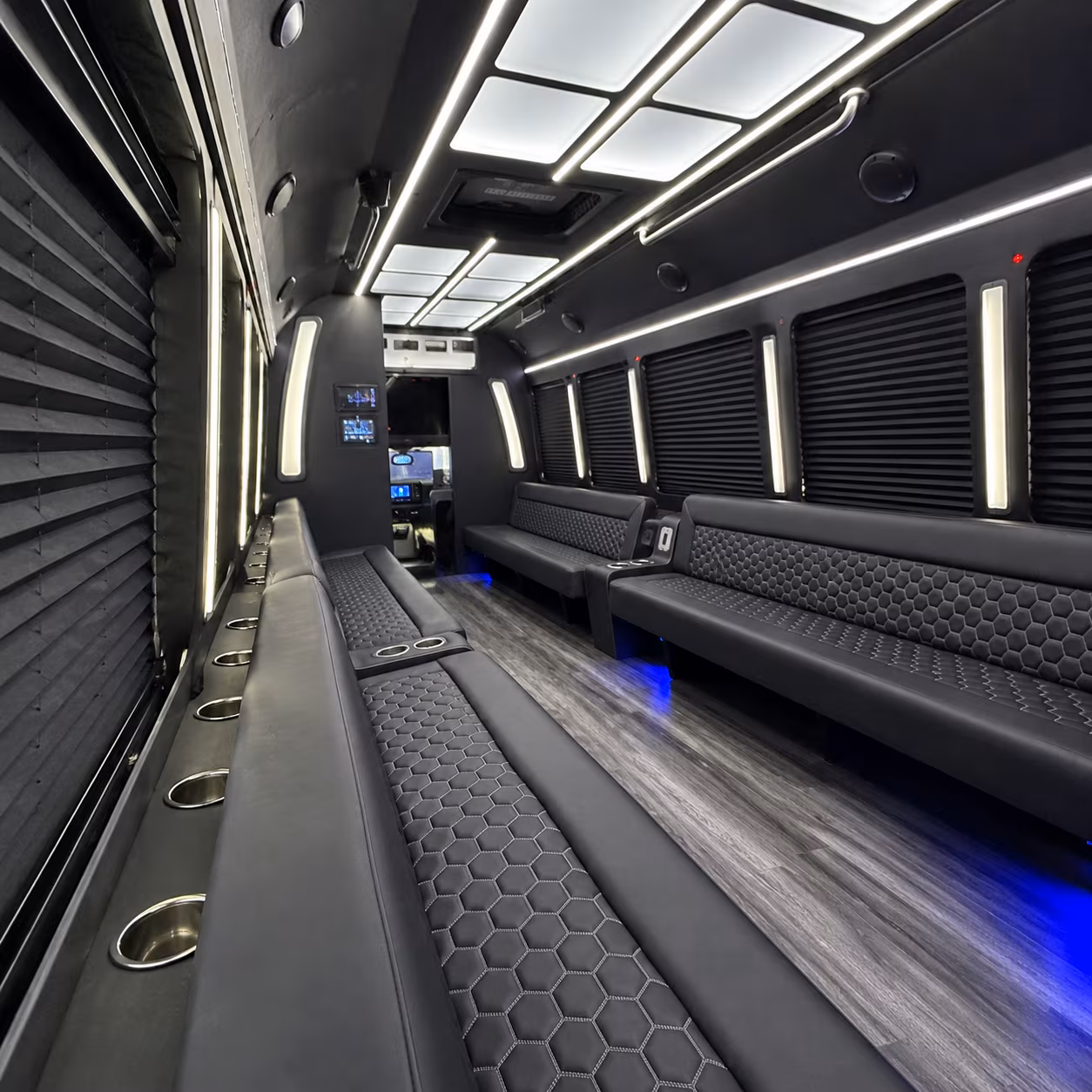 troy party bus rentals inside