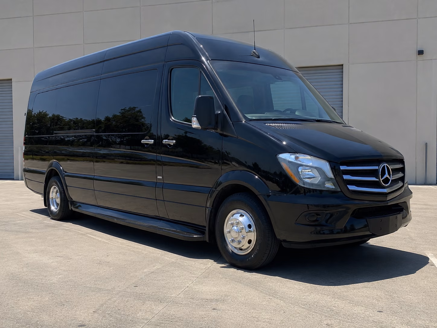 troy sprinter van with driver